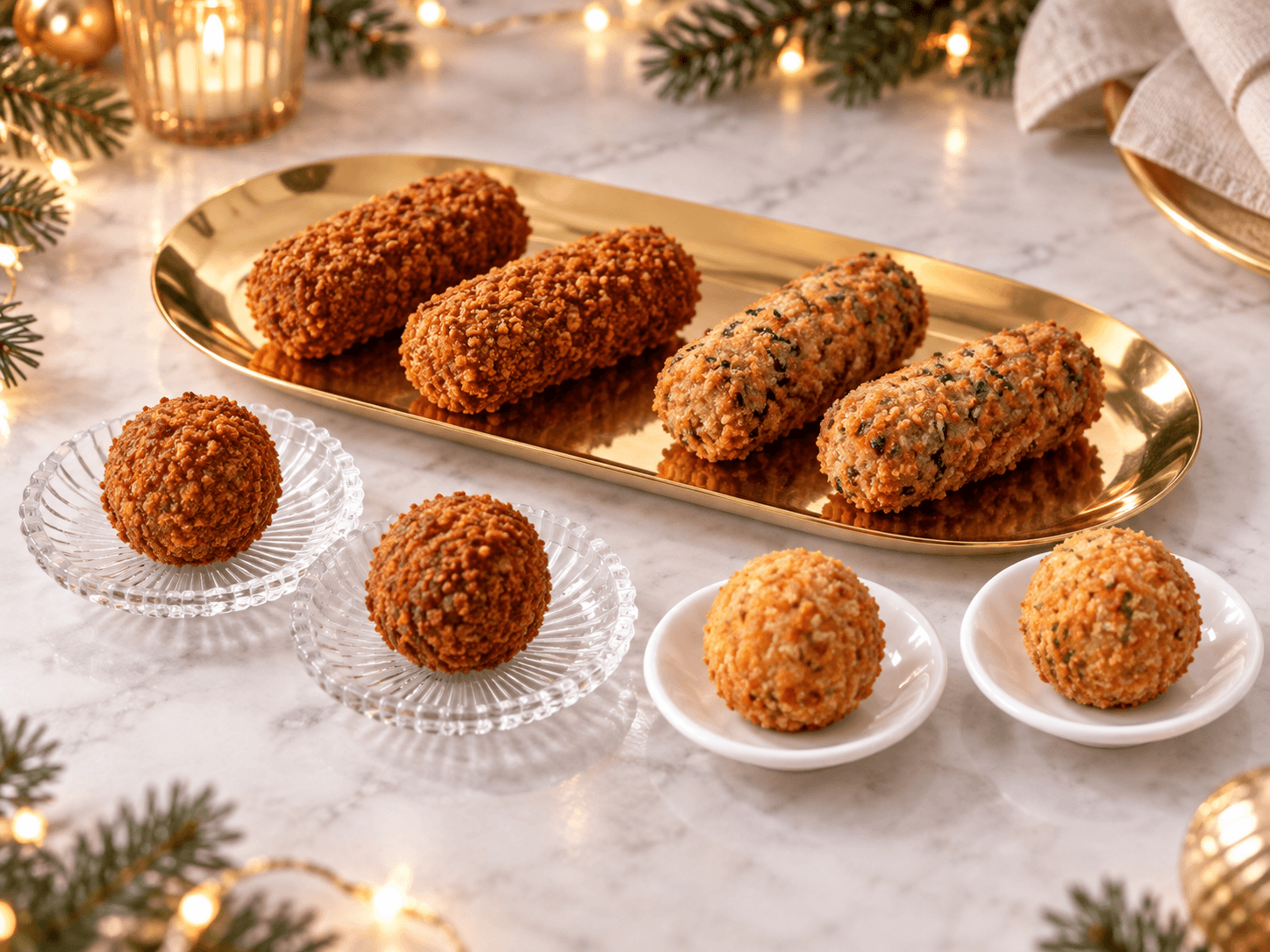 Huisgemaakte kroketjes & bitterballen (8 stuks)